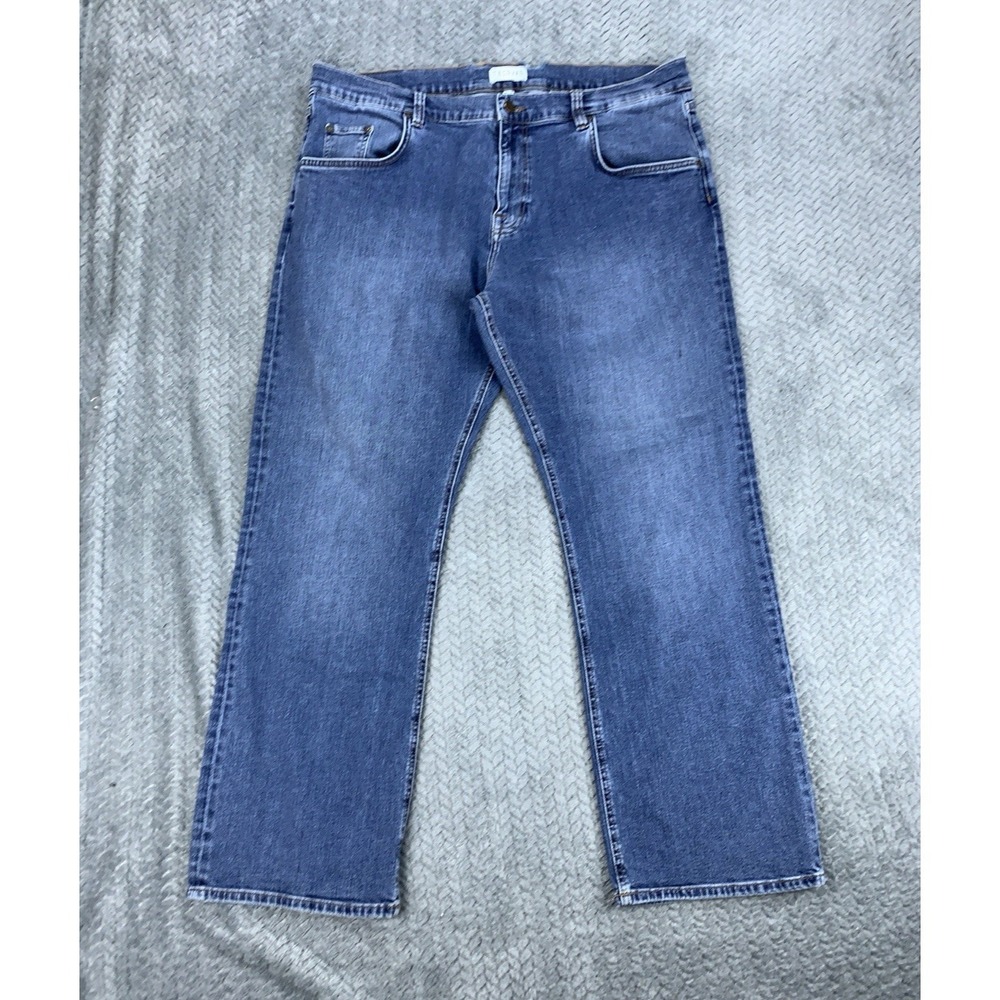 Men's Tecovas Jeans 40x30 Standard Fit Light Blue Denim Stretch Western Cowboy